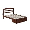 AFI Furnishings Warren Platform Bed F with Foot Drawer AW - 2 of 4