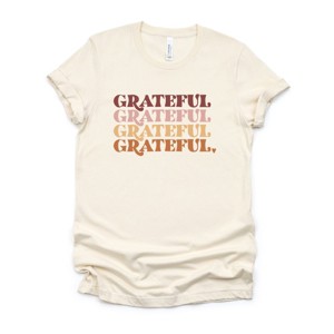 Simply Sage Market Grateful Stacked Short Sleeve Tee - 1 of 4