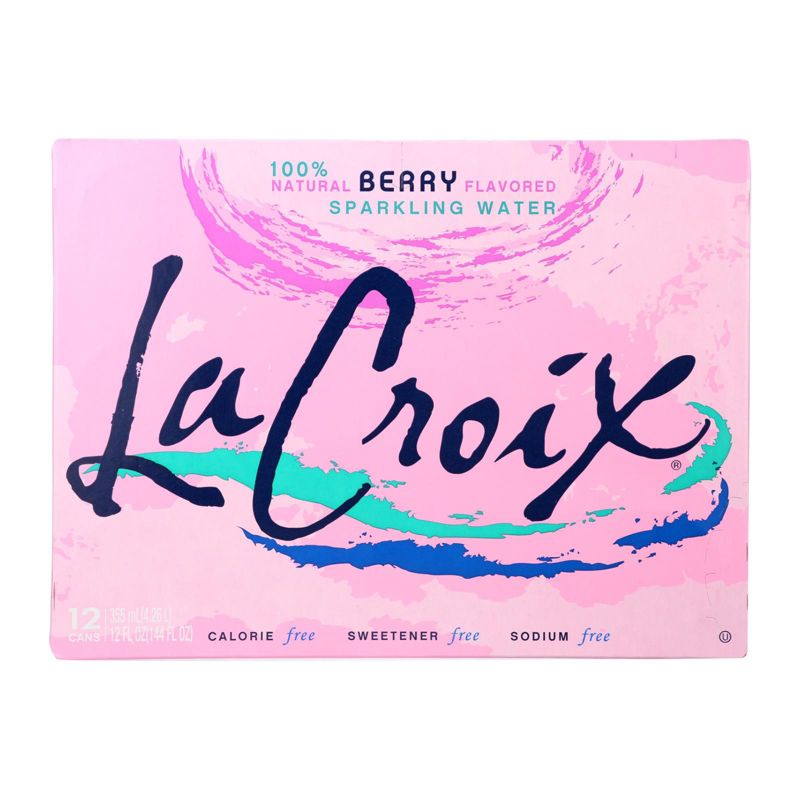La Croix Berry Sparkling Berry Water - Case of 2/12 pack, 12 oz, 2 of 8