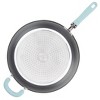 Rachael Ray Create Delicious 12.5 Hard-anodized Aluminum Nonstick Deep  Skillet Light Blue Handle : Target