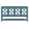 Whisen  Console Table with Mirrored Doors and Shelves - Antique Navy - 4 of 4