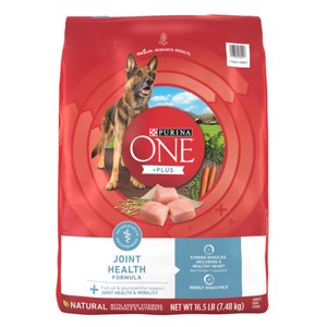 Purina ONE +Plus Joint Health Natural Chicken Flavor Dry Dog Food - 16.5lbs - 1 of 4