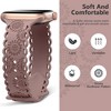 HTUTWOO Apple Watch Band Sunflower Engraved Band 38mm 40mm 41mm,Lace Hollow-out Strap for iWatch Series 9 8 6 5 4 3 2 1 Ultra - 3 of 4