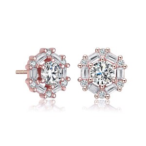 Stylish Halo Stud Earrings with a Gleaming Design and Sparkling Detail for a Chic and Modern Touch - 1 of 3