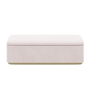 NicBex Storage Ottoman Bench for Bedroom,Storage Bench with Vertical Stripe Design,,Ottoman for Living Room, Bedroom, Entryway - 1 of 4