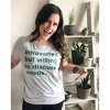 Womens Introverted But Willing To Discuss Plants T Shirt Funny Gardening Tee - Crazy Dog Women's T Shirt - 3 of 4