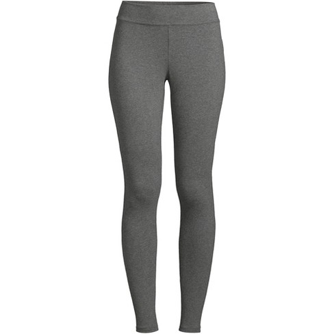 Lands' End Women's Plus Size Starfish Mid Rise Knit Leggings - 3X -  Charcoal Heather