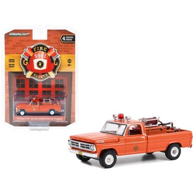 1972 Ford F-250 Truck with Fire Equipment "Lionville, Pennsylvania Fire Company" 1/64 Diecast Model Car by Greenlight