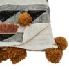 48"x72" Cotton Throw Blanket with Block Print Embroidered Design - Saro Lifestyle - 2 of 4