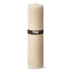 tagltd Chapel 3X12 Ivory Pillar Paraffin Wax Candle Unscented Drip-Free Long Burning 175 Hours For Home Decor Wedding Parties - 3 of 4