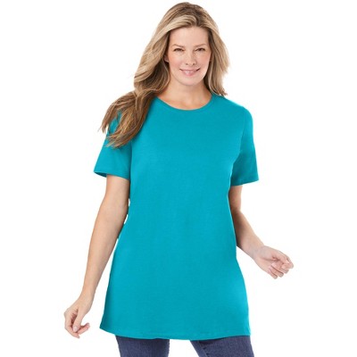 Woman Within Women's Plus Size Perfect Crewneck Tunic