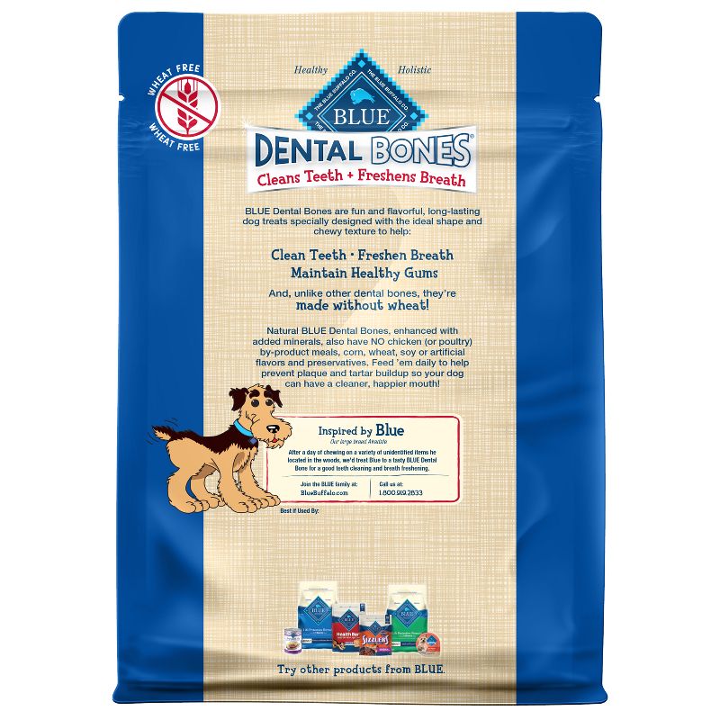 Blue Buffalo Dental Bones Regular Natural Chew Dog Treats, 3 of 6