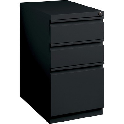 Lorell Mobile Pedestal File B/B/F 15"x22-7/8"x27-3/4" Black 49527