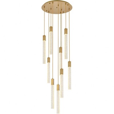 Elegant Lighting Weston 9 - Light Pendant in  Satin Gold