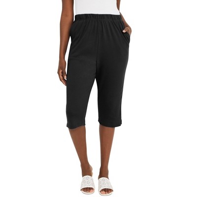 Jessica London Women's Plus Size Soft Ease Capri