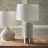 Plum & Post 27.75" Scully Cylinder Modern 60W Natural Concrete Brass & Antique Bronze Office Desk End Table Lamp - 3 of 4