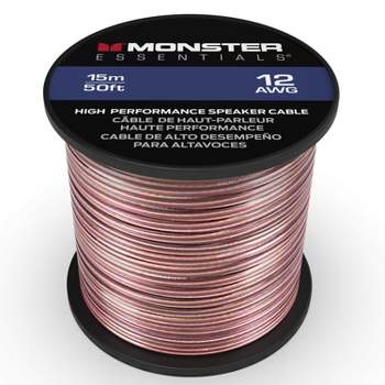  Elite 12/2 Speaker Wire, 12AWG/2-Conductor, UL Listed,  CMR/CL3R, (Riser/in-Wall & Outdoor/In-Ground (Direct Burial)- 100% Oxygen  Free Pure Bare Copper (OFC), 100ft Bulk Cable (65 Strands) Black :  Electronics