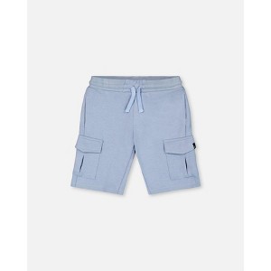 Deux par Deux Boy French Terry Short Pale Blue - 1 of 4