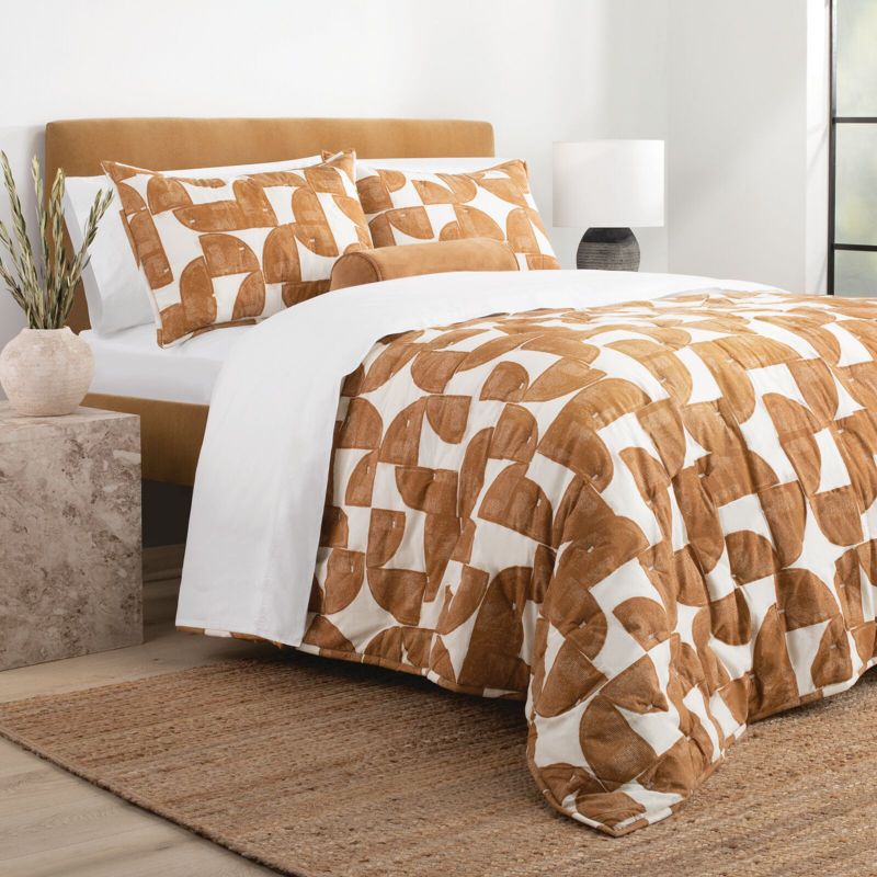 Nate Home by Nate Berkus Printed Cotton Comforter Quilt Set, 1 of 10