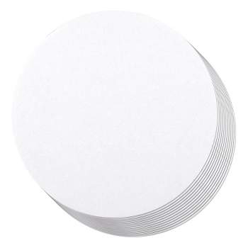 White-Top Circle Cake Board, 6, Pack Of 10 White-Top Cake Display Boards 