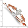 Black Bow Jewelry Stainless Steel Florida Gators NCAA charm Bracelet 9 Inch - 2 of 3