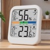 FONTOI Digital Hygrometer Indoor Thermometer, Room Temperature and Humidity Monitor Meter for Baby Room, Greenhouse, White, 2.76"*0.75"*3.11" - 2 of 4