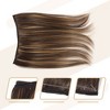 Unique Bargains Women's Invisible Synthetic Hair Extensions Adjustable Headband No Clip Long Straight Hairpieces - 2 of 4