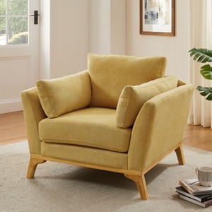 VANOMi 41.7'' Upholstered Flared Arm Accent Chair - 1 of 4