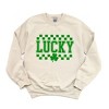 Simply Sage Market Women's Graphic Sweatshirt Checkered Lucky Shamrock - 2 of 4