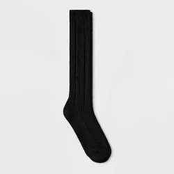 Women's Cotton Ribbed Side Cable Knee High Socks - Universal Thread™ 4-10