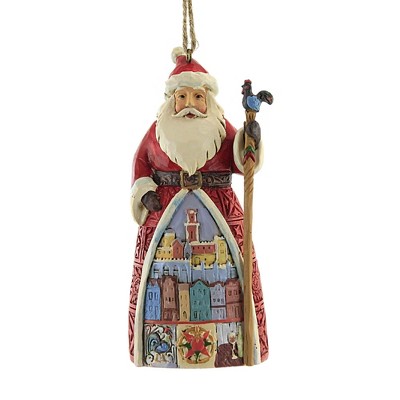 Jim Shore 4.5" Portuguese Santa Christmas Claus Ornament  -  Tree Ornaments