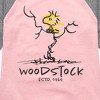 Girls' - Peanuts - Woodstock Estd Shirt Tail Raglan Graphic T-shirt - 2 of 4