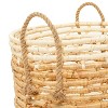 Set of 3 Contemporary Sea Grass Storage Baskets Beige - Olivia & May - image 4 of 4