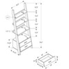 TOAOTBNBO 4-Tier Ladder Bookshelves with 2 Storage Drawers, Standing Bookcase with Metal Handles Tall Open Book Shelf for Small Homes - 4 of 4