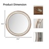 Kumasinova Round Bathroom Vanity Mirror,Wood Farmhouse Wall Mirror with Whitewash Edge Decorative,Mirrors for Bathroom Sink,Living Room,Bedroom - 3 of 4