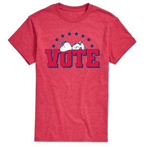 Men's - Peanuts - Vote Snoopy Short Sleeve Graphic T-Shirt - 1 of 4