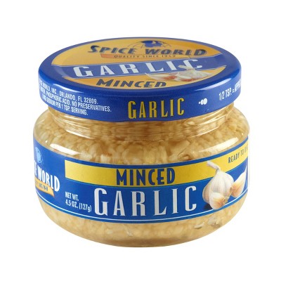 Spice World Minced Garlic - 4.5oz