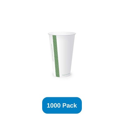 Vegware 22 oz Paper Cold Cup Compostable - Case of 1000