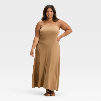 Women's Ribbed Maxi A-Line Dress - Universal Thread™