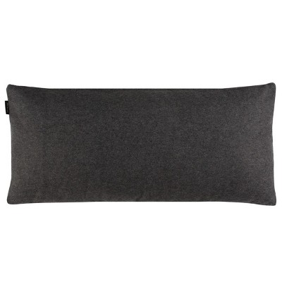 Sea Green Embroidered Cotton Velvet 14" x 30" Pillow