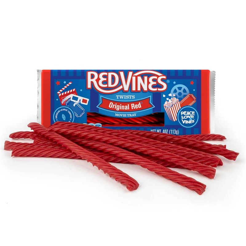 Red Vines Original Red Licorice Twists, Movie Tray - 4oz, 3 of 8