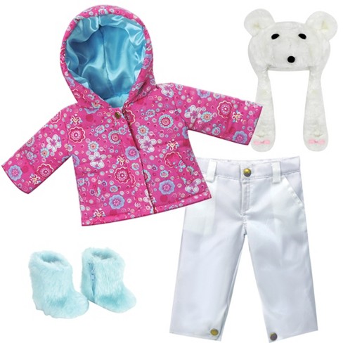 18-Inch Doll Clothes - Value Pack Set of 3 Pajamas PJs with Teddy Bear -  fits American Girl ® Dolls
