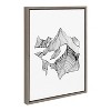 Kate and Laurel Sylvie Fragments Framed Canvas by Viola Kreczmer, 18x24, Gray - 2 of 4
