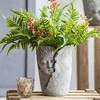 NAYSAYE Planter Set of 2 Sleep Face Accent Planter Dreaming Profile Design for Indoor Outdoor Garden, Gray, 14"*12"*8" - 4 of 4