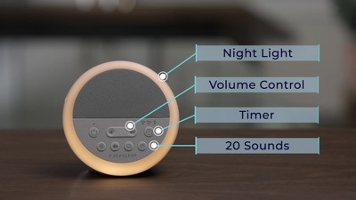 YogaSleep Nod Sound Machine and Nightlight, Support