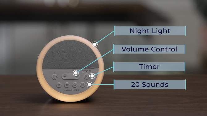 Yogasleep Nod Sound Machine and Night Light, 2 of 7, play video
