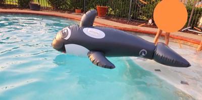 Poolmaster Jumbo Whale Rider Inflatable Swimming Pool Float : Target