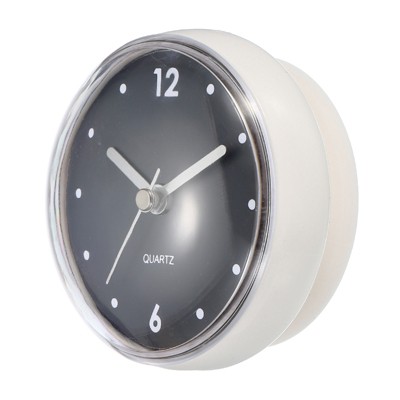 Unique Bargains Waterproof Silent Quartz Suction Cup Mini Shower Clock