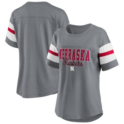 CF Athletic Mens NU Nebraska Corn Huskers T-Shirt White
