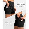 FIONECA Women's Golf Skirts Skort 4 Side Pockets High Waisted Stretchy Tennis Skirt with Short Athletic Casual - 4 of 4